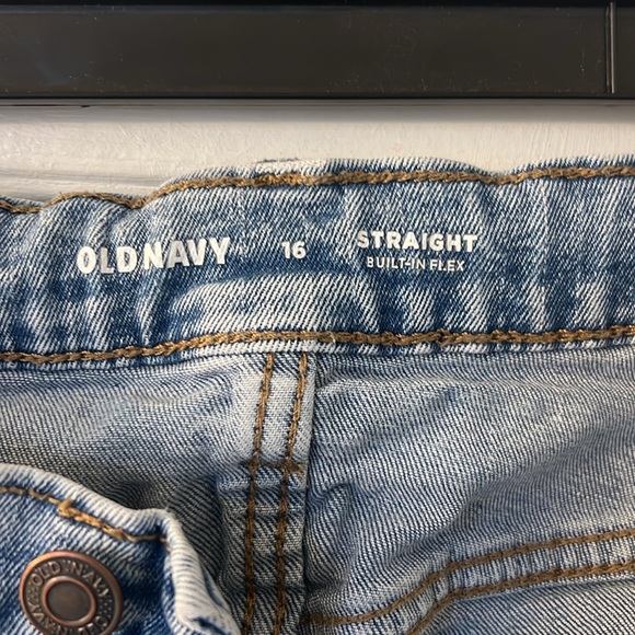 Boys Old Navy size 16 Straight Denim Jeans. Adjustable waistline - Picture 4 of 5